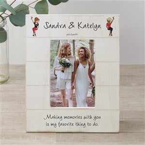 Friends Are The Family We Choose Personalized Shiplap Frame - 4x6 Vertical