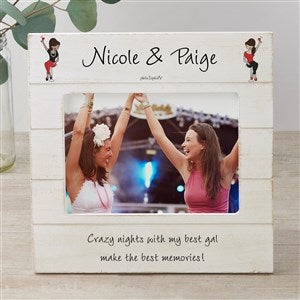 Friends Are The Family We Choose Personalized Shiplap Frame - 4x6 Vertical