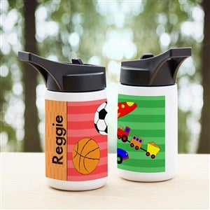 Just For Him Personalized Double-Wall Vacuum Insulated 12.5 oz  Water Bottle - 34249-S