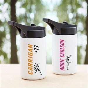 Sports Enthusiast Personalized Double-Wall Vacuum Insulated 14oz Water Bottle - 34250-S