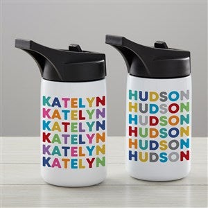 Vibrant Name Personalized Double-Wall Vacuum Insulated 14oz Water Bottle - 34253-S