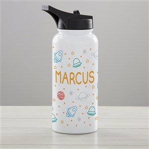 Outer Space Personalized Vacuum Insulated 32oz Water Bottle - 34266-L