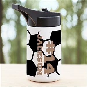 Soccer Personalized Double-Wall Vacuum Insulated 14oz Water Bottle - 34274-S