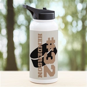 Hockey Personalized Vacuum Insulated 32oz Water Bottle - 34280-L