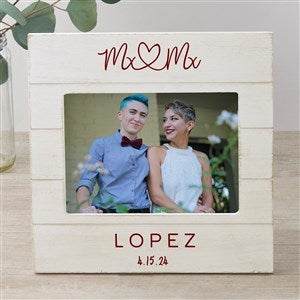 Mx. Title Personalized Wedding Shiplap Frame 5x7 Horizontal - 34287-5x7H