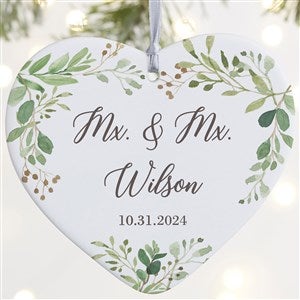 Mx. Title Personalized Wedding Ornament- 4 Matte - 1 Sided - 34288-1L