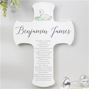 Precious Moments Lord Is My Shepherd Personalized Child Cross 8x12 - 34291-L