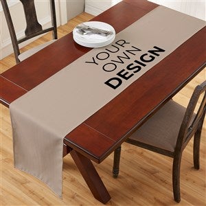 Design Your Own Personalized Table Runner - Tan - 34298-T