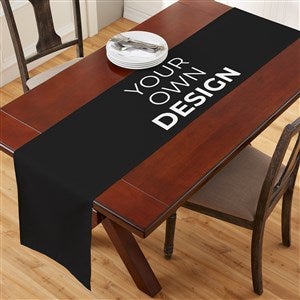 Design Your Own Personalized Table Runner - Large - Black - 34299-BL