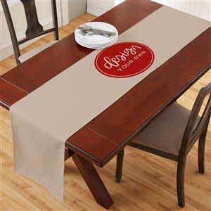 Design Your Own Personalized Table Runner - Large - Tan - 34299-T