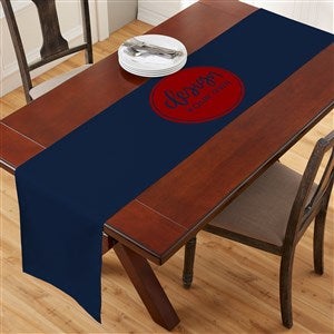 Design Your Own Personalized Table Runner - Large - Navy Blue - 34299-NB