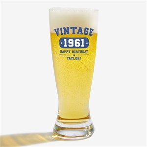 Vintage Birthday Personalized 20oz. Pilsner Glass - 34315