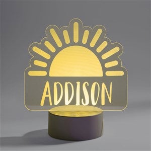 Watercolor Brights Sunshine Personalized Kids LED Sign - 34318-S