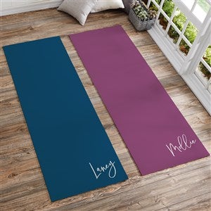 Trendy Script Personalized Yoga Mat - 34334