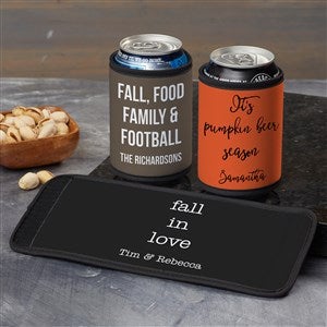 Fall Halloween Expressions Write Your Own Personalized Can & Bottle Wrap - 34360
