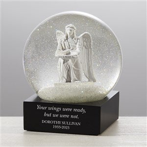 Memorial Personalized CoolSnowGlobes® Angel Snow Globe - 34400