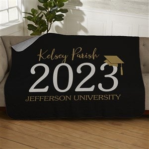 Classic Graduation Personalized 50x60 Quilted Blanket - 34423-Q