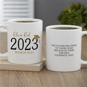 Classic Graduation Personalized Coffee Mug 11 oz White - 34429-S