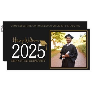 Classic Graduation Personalized Party Invitation- Premium - 34434-P