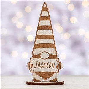 Personalized Whitewash Wood Christmas Gnome - 34452-W