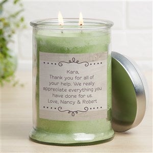 Write Your Own Personalized Eucalyptus Candle Jar - 34522-E