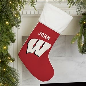 NCAA Wisconsin Badgers Personalized Christmas Stocking - 34543