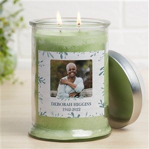 Botanical Memorial Personalized Eucalyptus Candle Jar - 34565-E