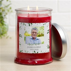 Botanical Memorial Personalized Cinnamon Candle Jar - 34565-C