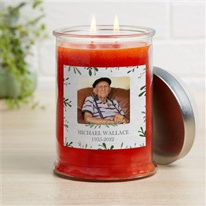 Botanical Memorial Personalized Pumpkin Spice Candle Jar - 34565-P
