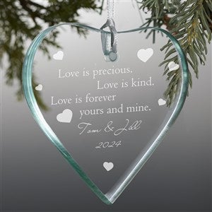 Love is Precious Personalized Premium Ornament - 3458-P