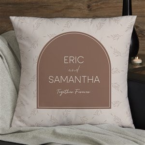 Natural Love Personalized Wedding 18x18 Throw Pillow - 34646-L