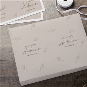 Natural Love Personalized Wedding Wrapping Paper Sheets - Set of 3 - 34648-S