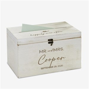 Natural Love Engraved Wooden Wedding Keepsake Card Box - 34651