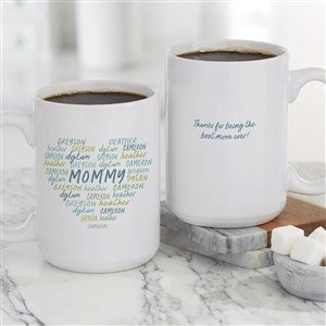 Grateful Heart Personalized Coffee Mug 15oz White - 34657-L