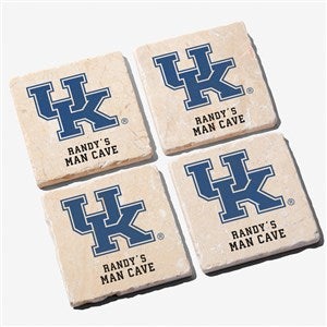 NCAA Kentucky Wildcats Personalized Tumbled Stone Coaster Set - 34659