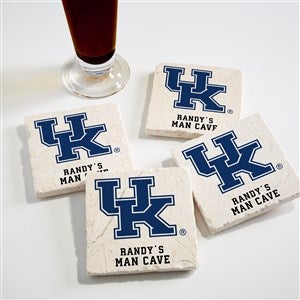 NCAA Kentucky Wildcats Personalized Tumbled Stone Coaster Set - 34659