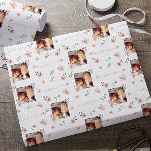 A Mothers Blooming Love Personalized Wrapping Paper Roll - 6ft Roll - 34671