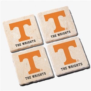NCAA Tennessee Volunteers Personalized Tumbled Stone Coaster Set - 34676