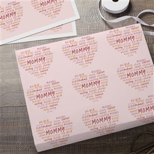 Grateful Heart Personalized Wrapping Paper Sheets - Set of 3 - 34678-S