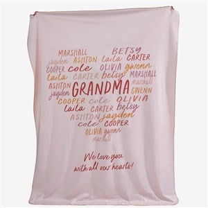 Grateful Heart Personalized 60x80 Sherpa Blanket - 34679-SL