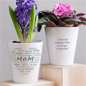 Grateful Heart Personalized Mini Flower Pot - 34691