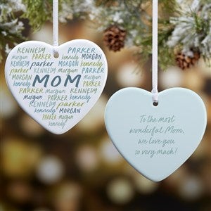 Grateful Heart Personalized Heart Ornament - 2 Sided Glossy - 34695-2