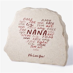 Grateful Heart Personalized Standing Garden Stone - 34700