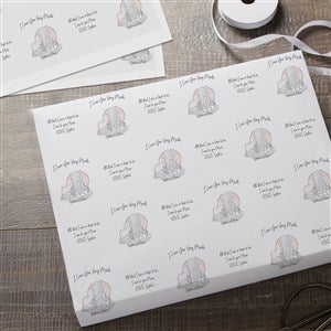 Parent & Child Elephant Personalized Wrapping Paper Sheets - Set of 3 - 34723-S