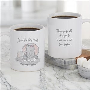 Parent & Child Elephant Personalized Coffee Mug 15oz White - 34725-L