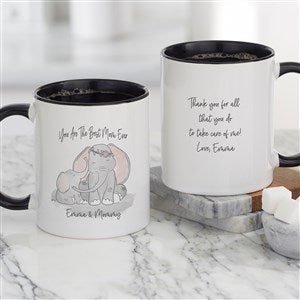 Parent & Child Elephant Personalized Coffee Mug 11oz Black - 34725-B