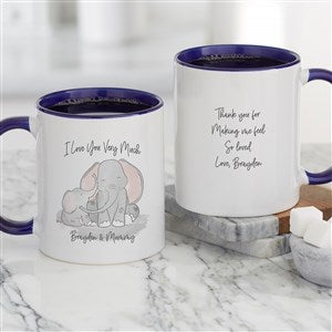 Parent & Child Elephant Personalized Coffee Mug 11oz Blue - 34725-BL