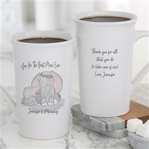 Parent & Child Elephant Personalized Latte Mug 16oz White - 34725-U