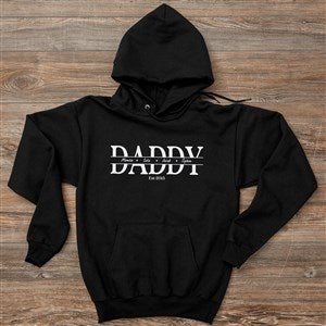 Our Dad Personalized Hanes Adult Hooded Sweatshirt - 34732-BS