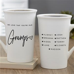 Love That Youre My Dad Personalized Latte Mug 16 oz.- White - 34740-U